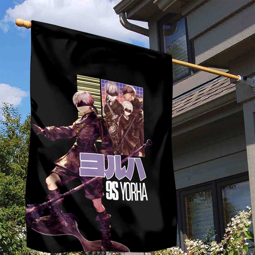 9S Nier Automata Garden Flag Japan Anime Style - The Mazicc