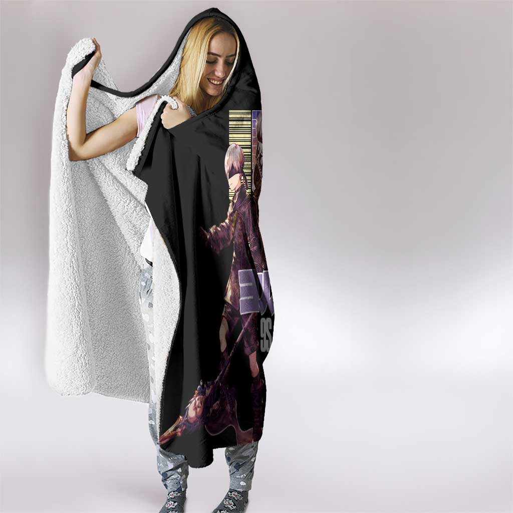 9S Nier Automata Hooded Blanket Japan Anime Style - The Mazicc