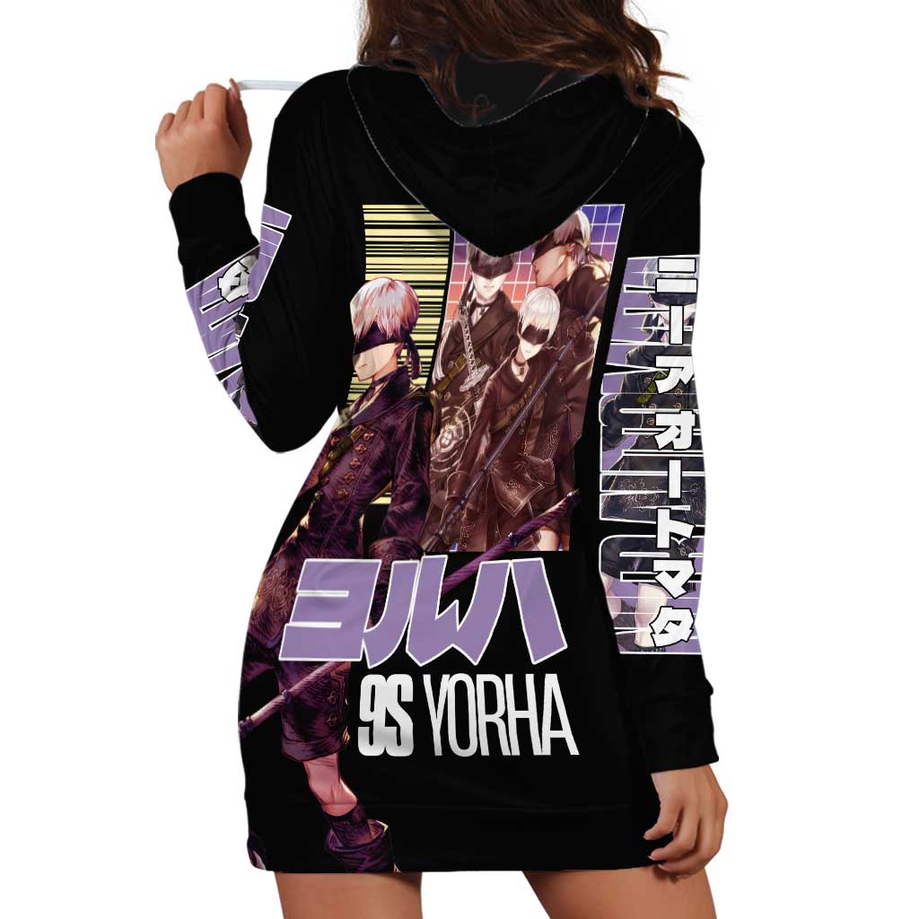9S Nier Automata Hoodie Dress Japan Anime Style - The Mazicc