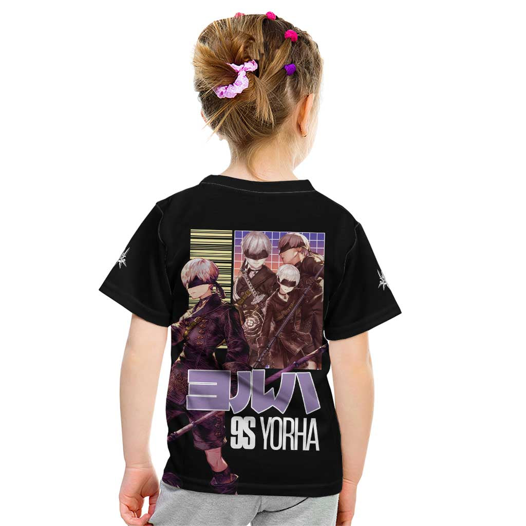 9S Nier Automata Kid T Shirt Japan Anime Style - The Mazicc