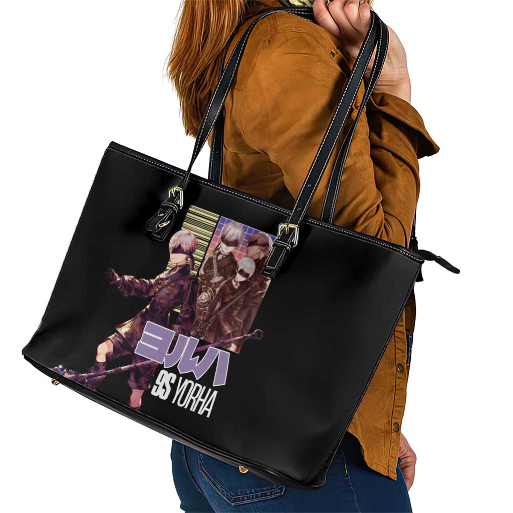9S Nier Automata Leather Tote Bag Japan Anime Style - The Mazicc