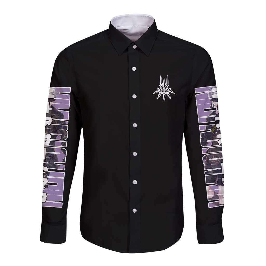 9S Nier Automata Long Sleeve Button Shirt Japan Anime Style - The Mazicc