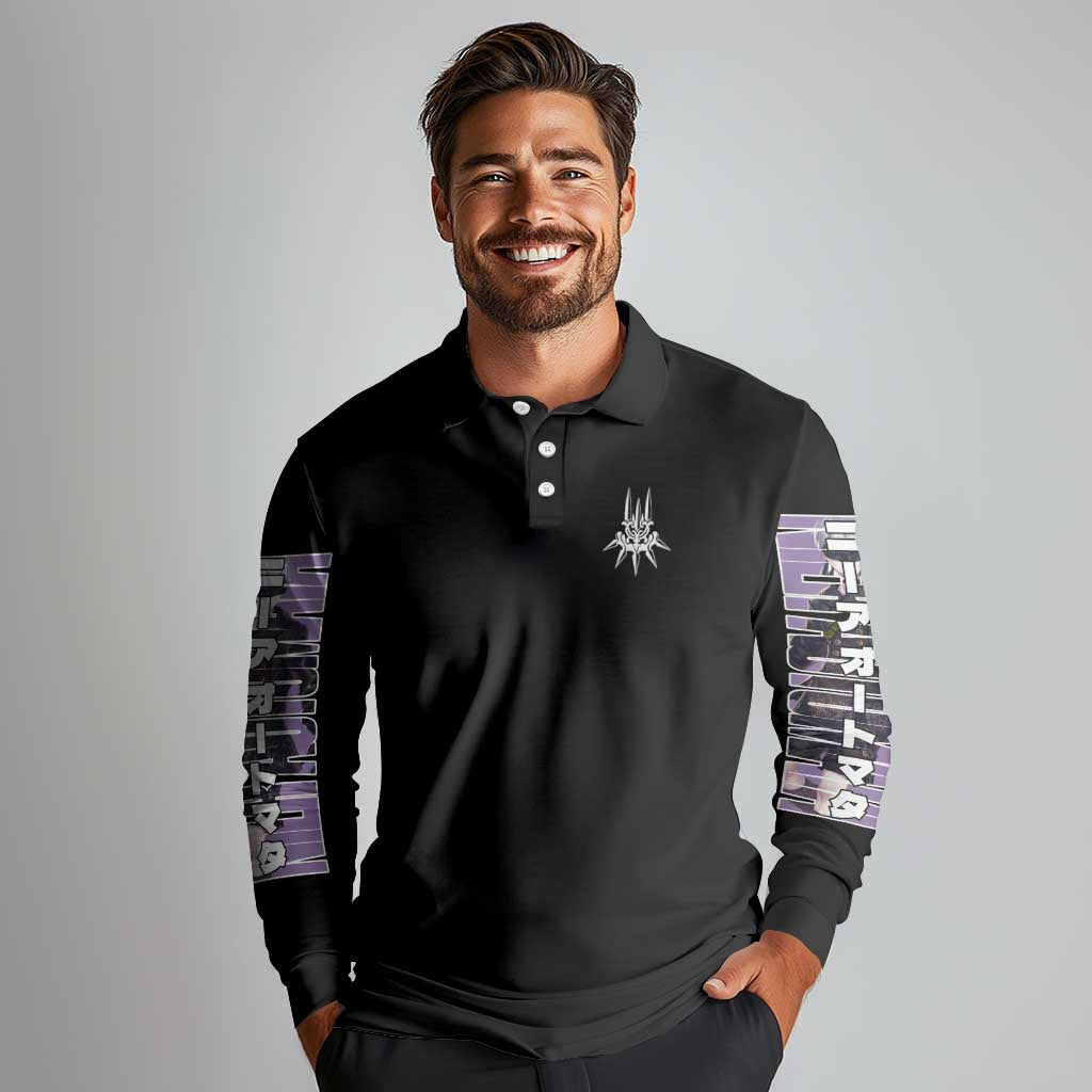 9S Nier Automata Long Sleeve Polo Shirt Japan Anime Style - The Mazicc