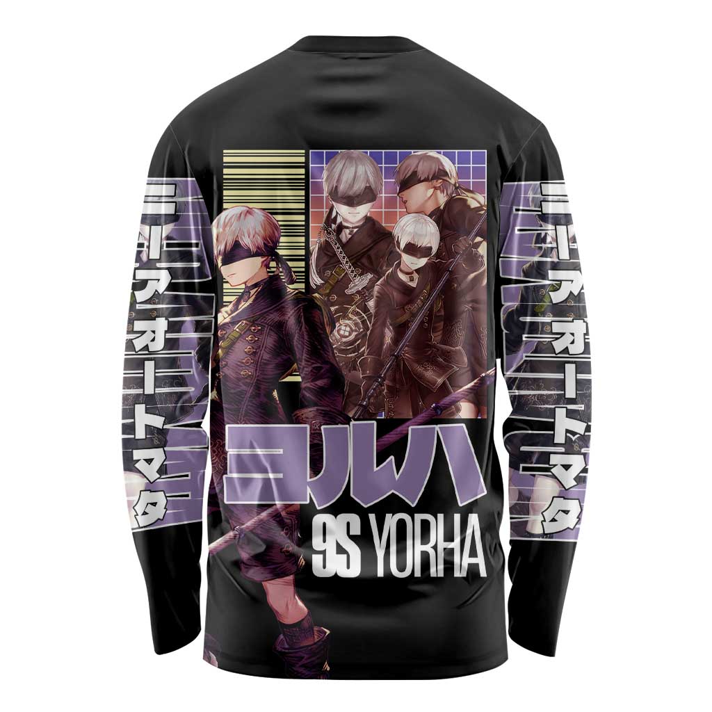 9S Nier Automata Long Sleeve Shirt Japan Anime Style - The Mazicc