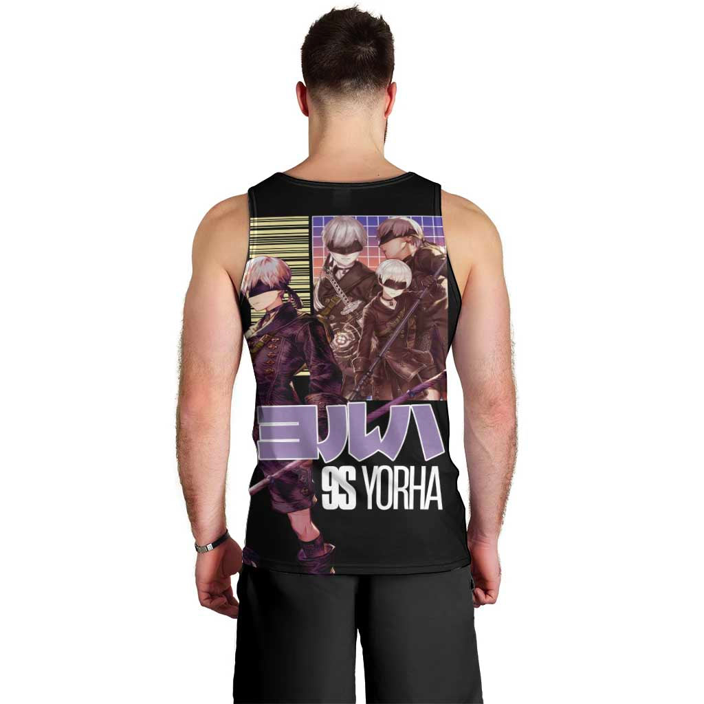 9S Nier Automata Men Tank Top Japan Anime Style - The Mazicc