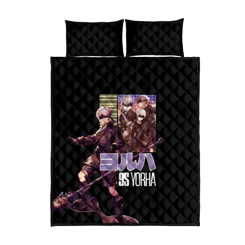9S Nier Automata Quilt Bed Set Japan Anime Style - The Mazicc