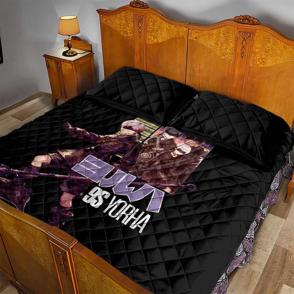 9S Nier Automata Quilt Bed Set Japan Anime Style - The Mazicc