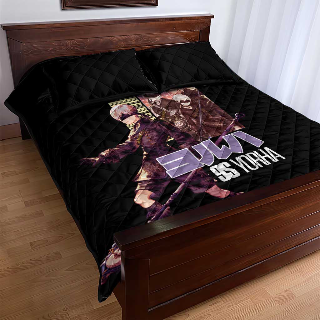 9S Nier Automata Quilt Bed Set Japan Anime Style - The Mazicc