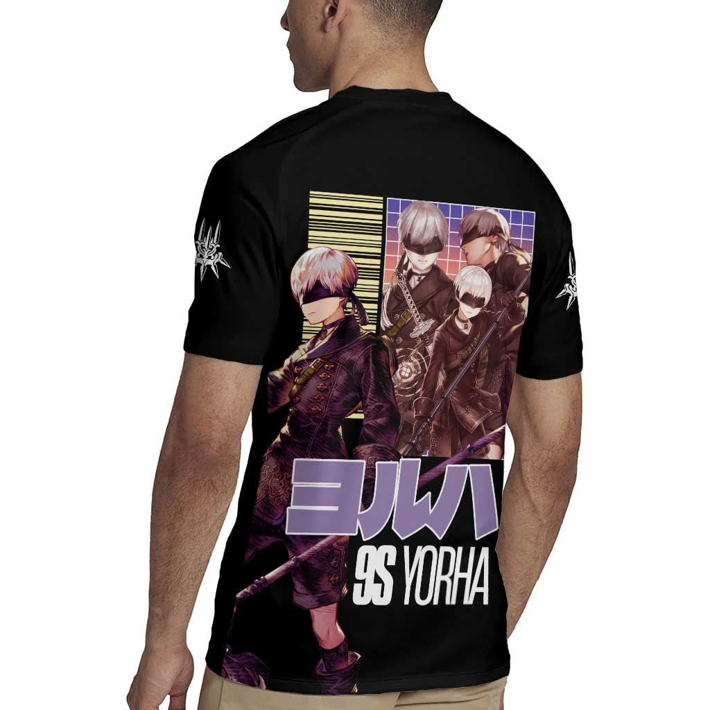 9S Nier Automata Rugby Jersey Japan Anime Style - The Mazicc