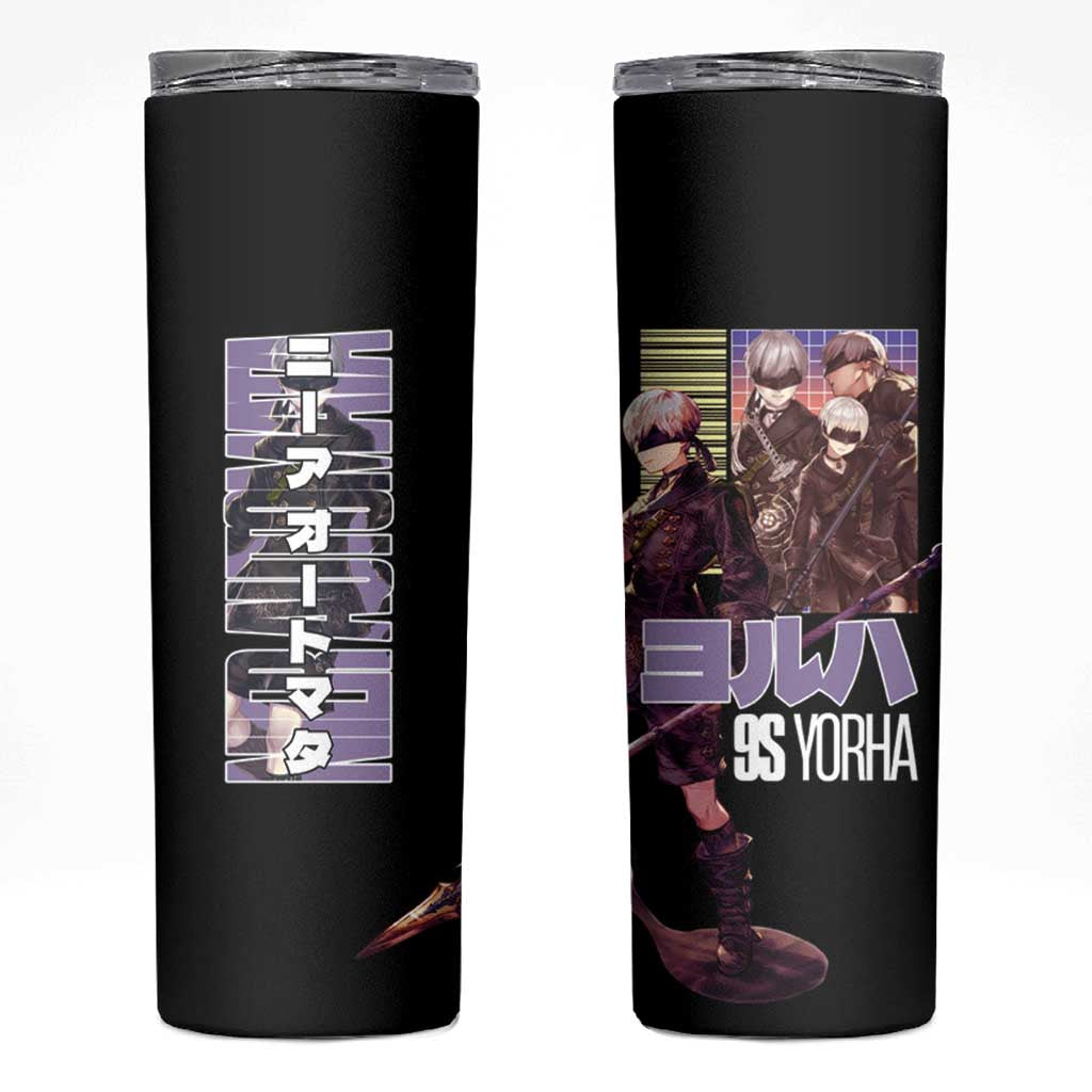 9S Nier Automata Skinny Tumbler Japan Anime Style - The Mazicc