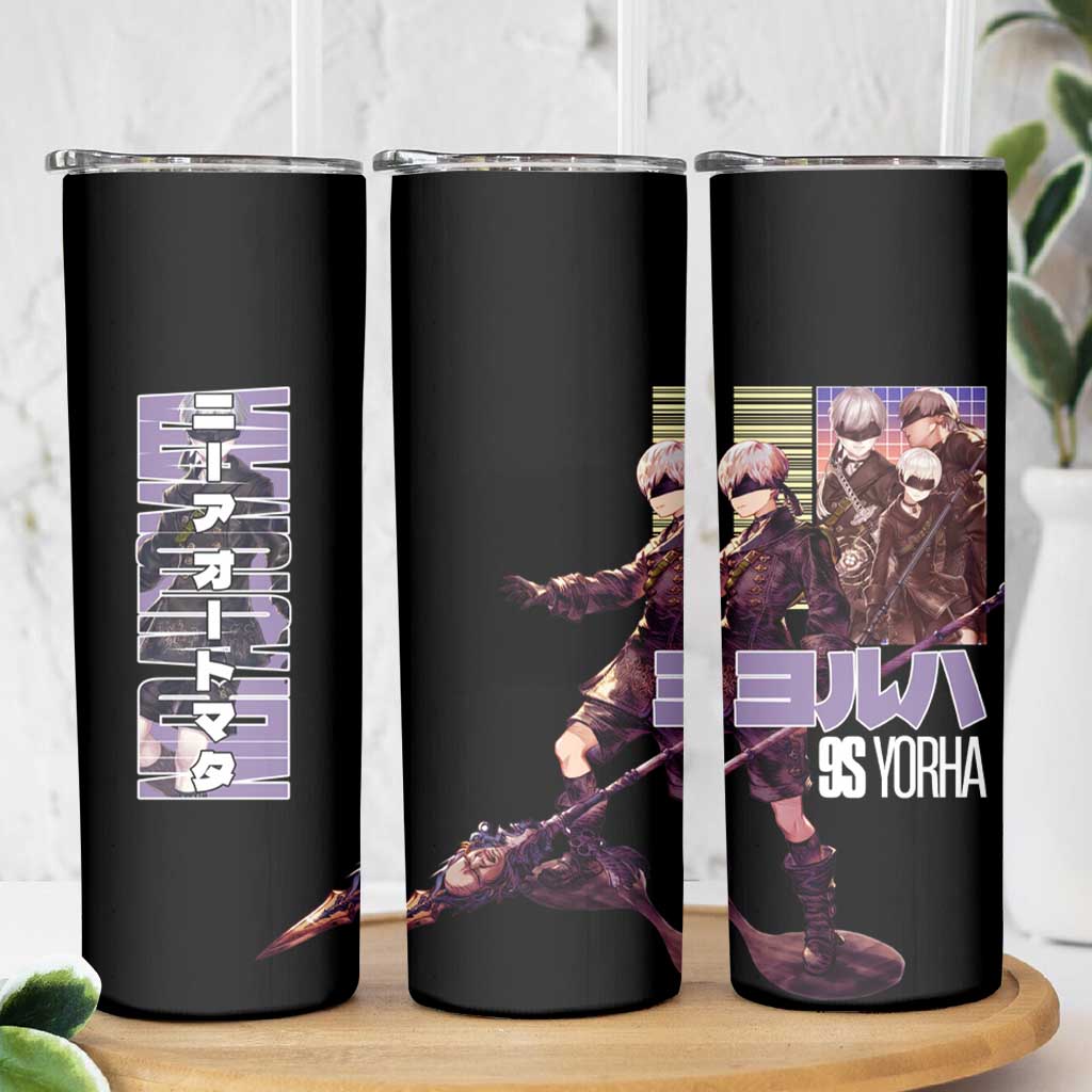 9S Nier Automata Skinny Tumbler Japan Anime Style - The Mazicc