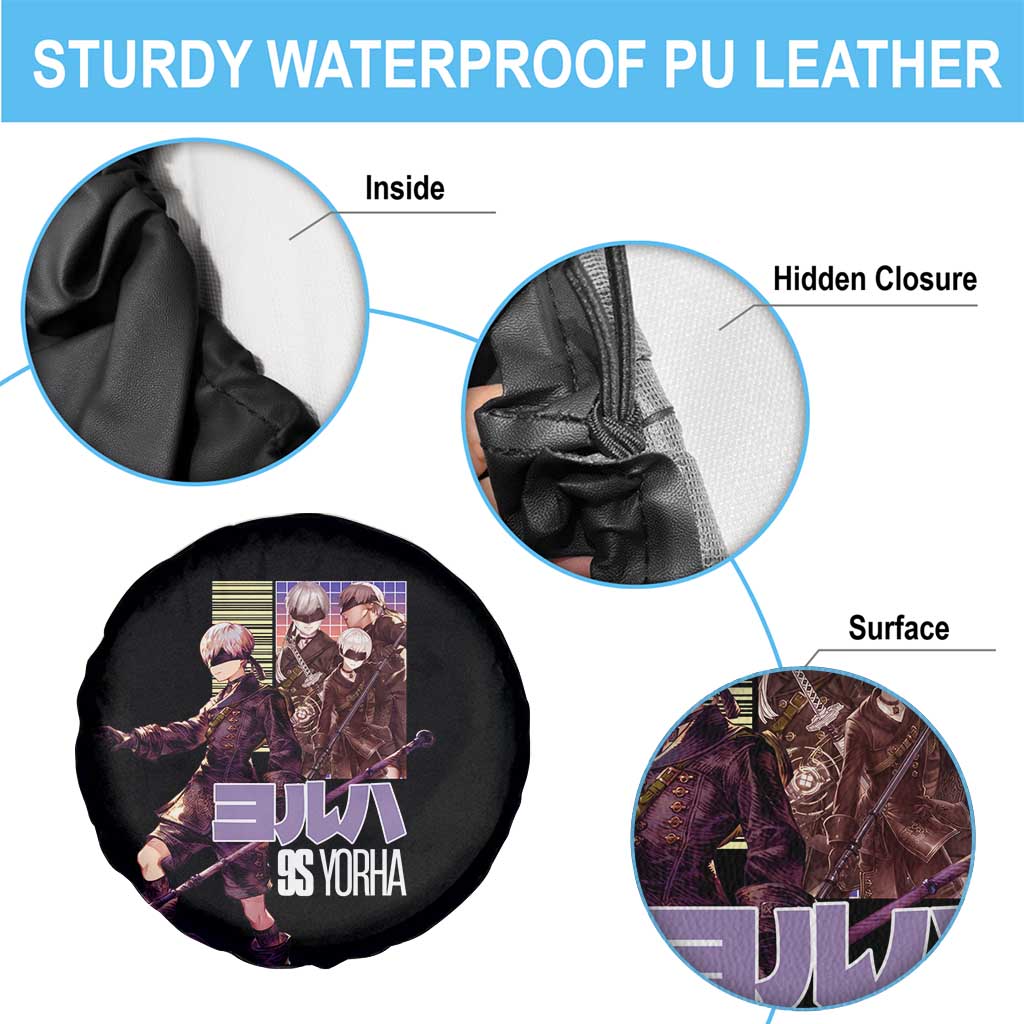 9S Nier Automata Spare Tire Cover Japan Anime Style - The Mazicc