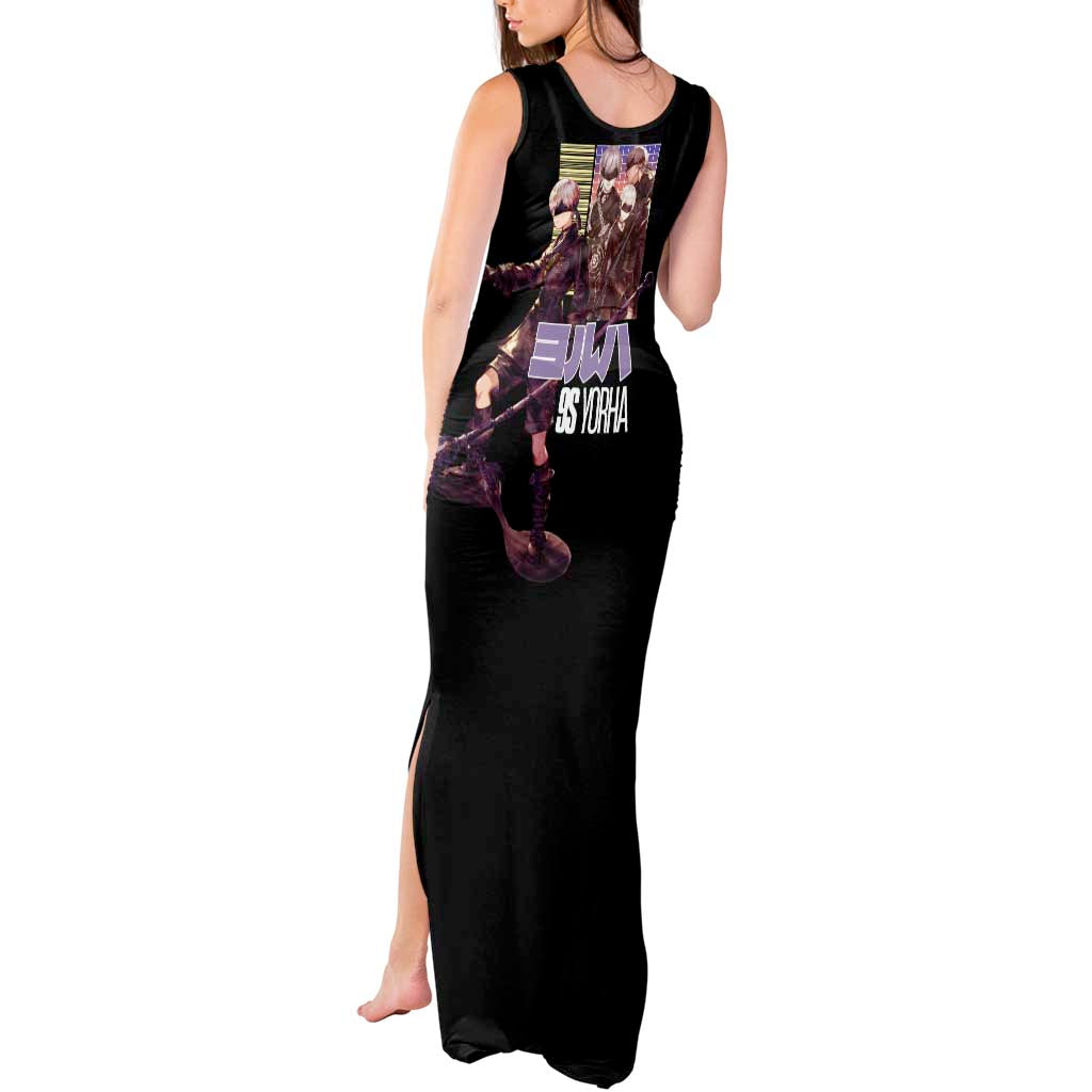 9S Nier Automata Tank Maxi Dress Japan Anime Style - The Mazicc