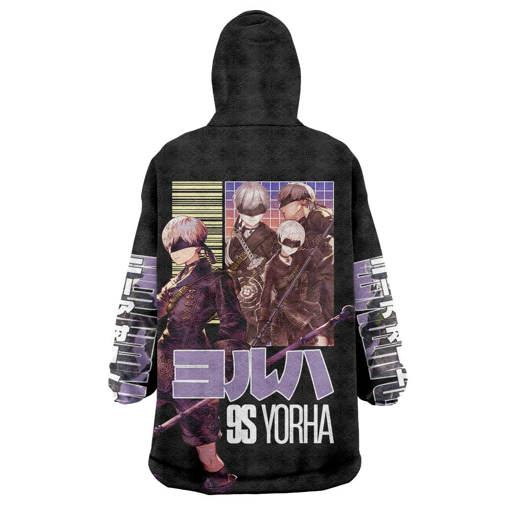 9S Nier Automata Wearable Blanket Hoodie Japan Anime Style - The Mazicc