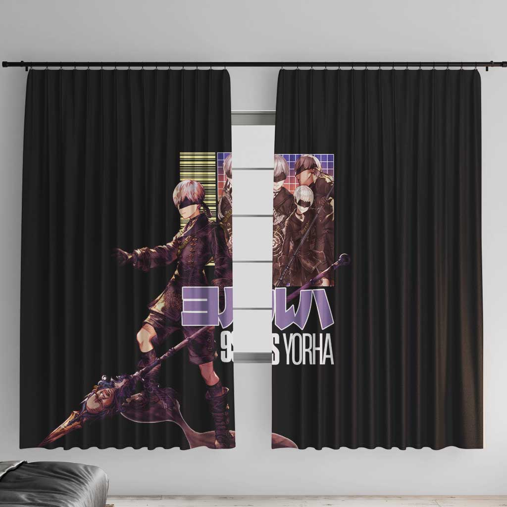 9S Nier Automata Window Curtain Japan Anime Style - The Mazicc