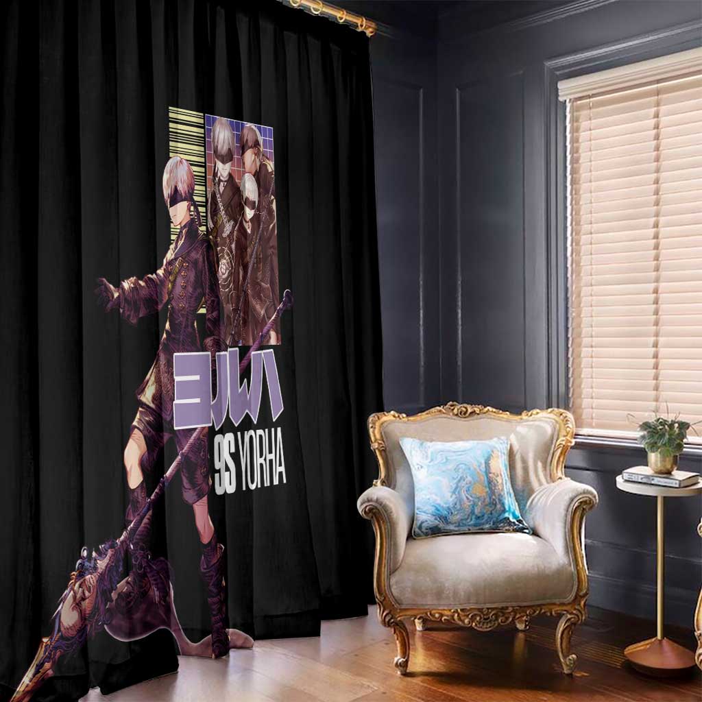 9S Nier Automata Window Curtain Japan Anime Style - The Mazicc
