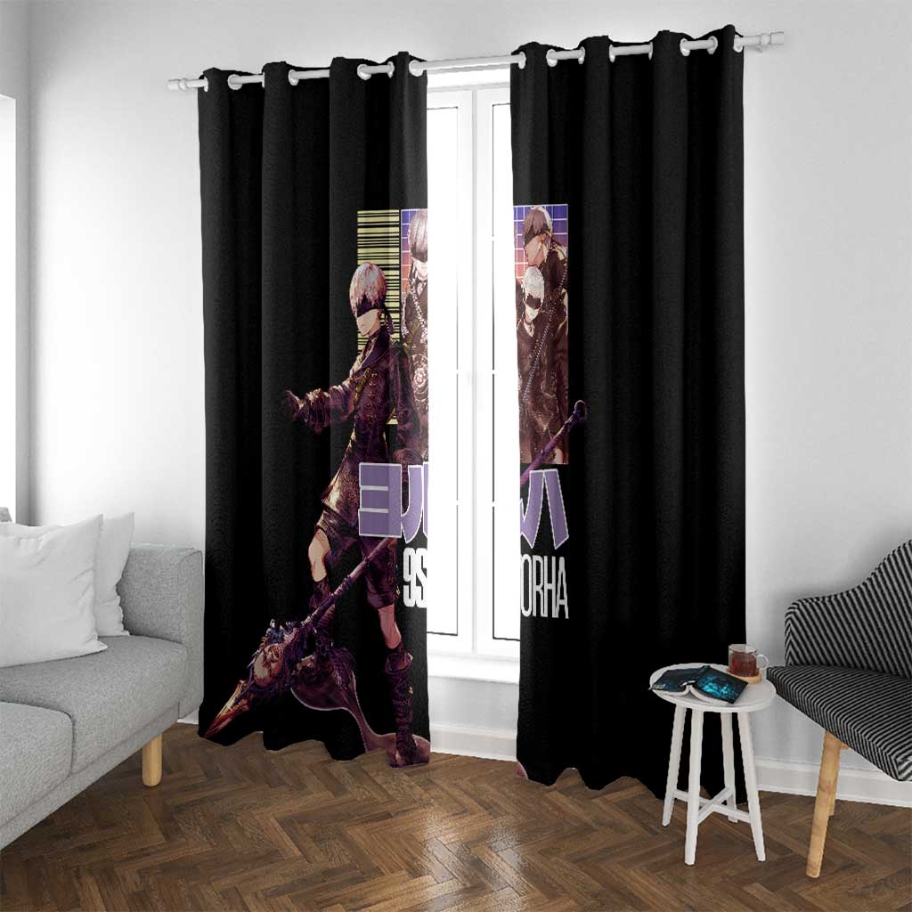 9S Nier Automata Window Curtain Japan Anime Style - The Mazicc