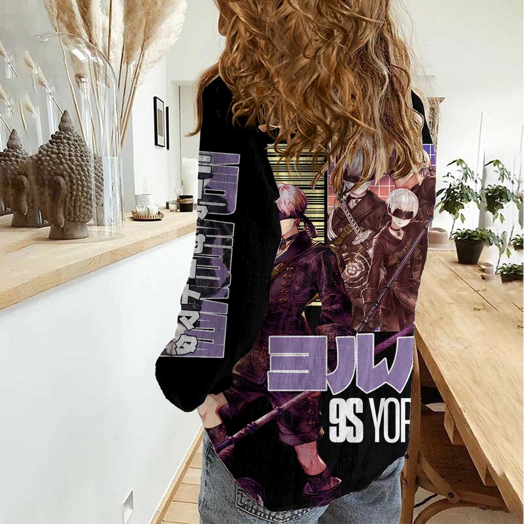 9S Nier Automata Women Casual Shirt Japan Anime Style - The Mazicc