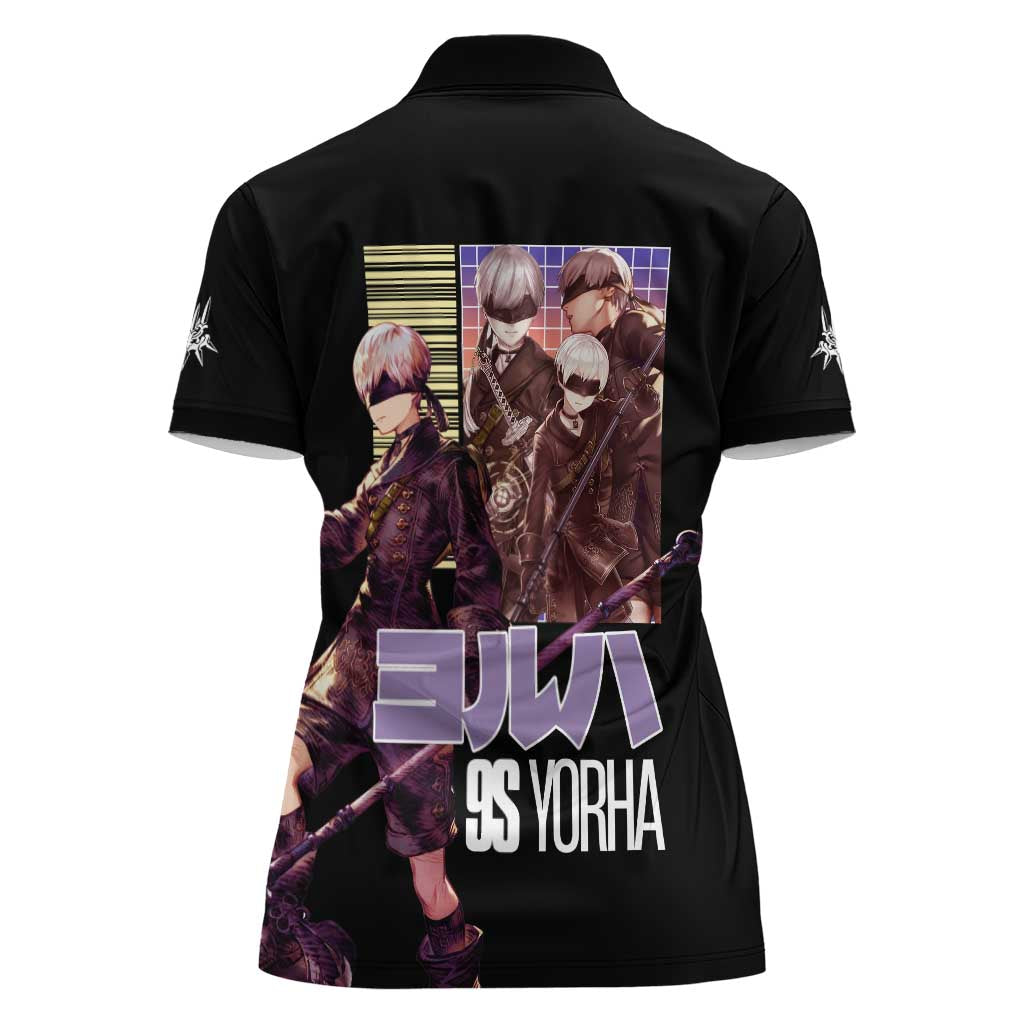9S Nier Automata Women Polo Shirt Japan Anime Style - The Mazicc