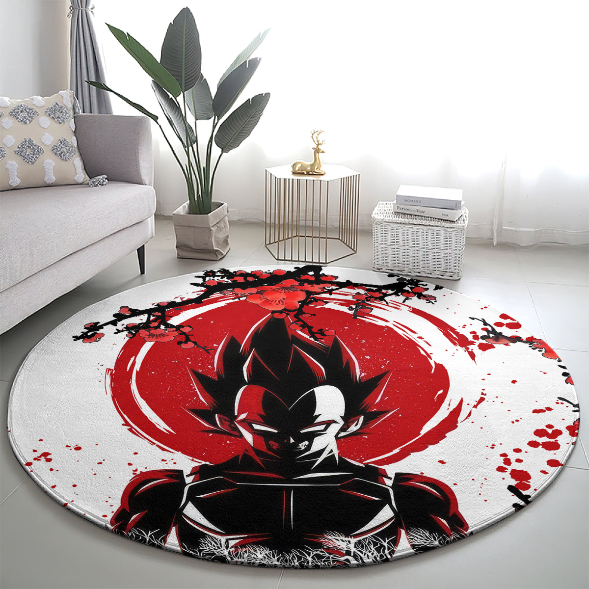 Vegeta Anime Japan Style Round Carpet