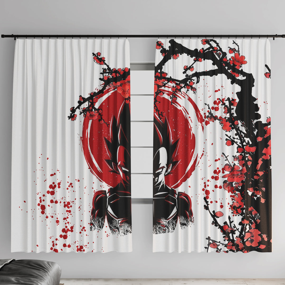 Vegeta Anime Japan Style Window Curtain