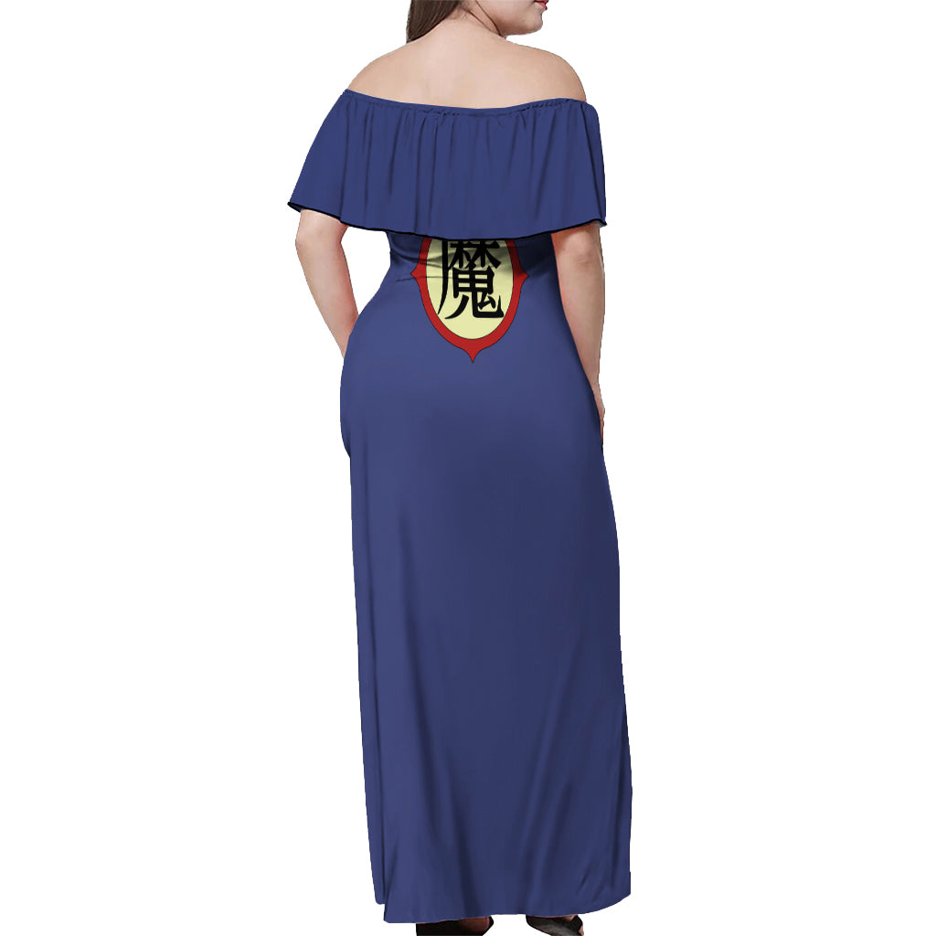 King Piccolo Off Shoulder Maxi Dress