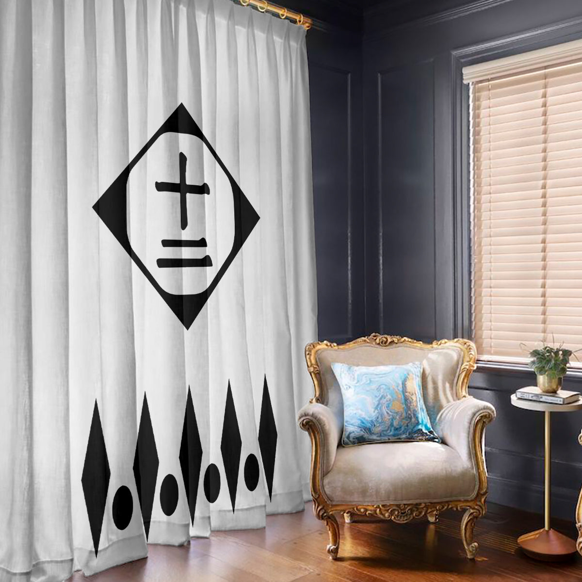 Twelfth Division Gotei 13 Window Curtain