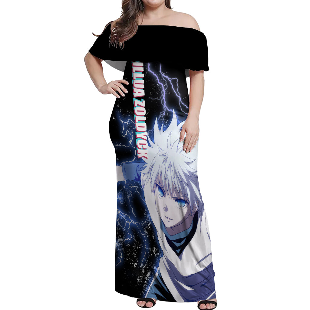 Killua Zoldyck Off Shoulder Maxi Dress