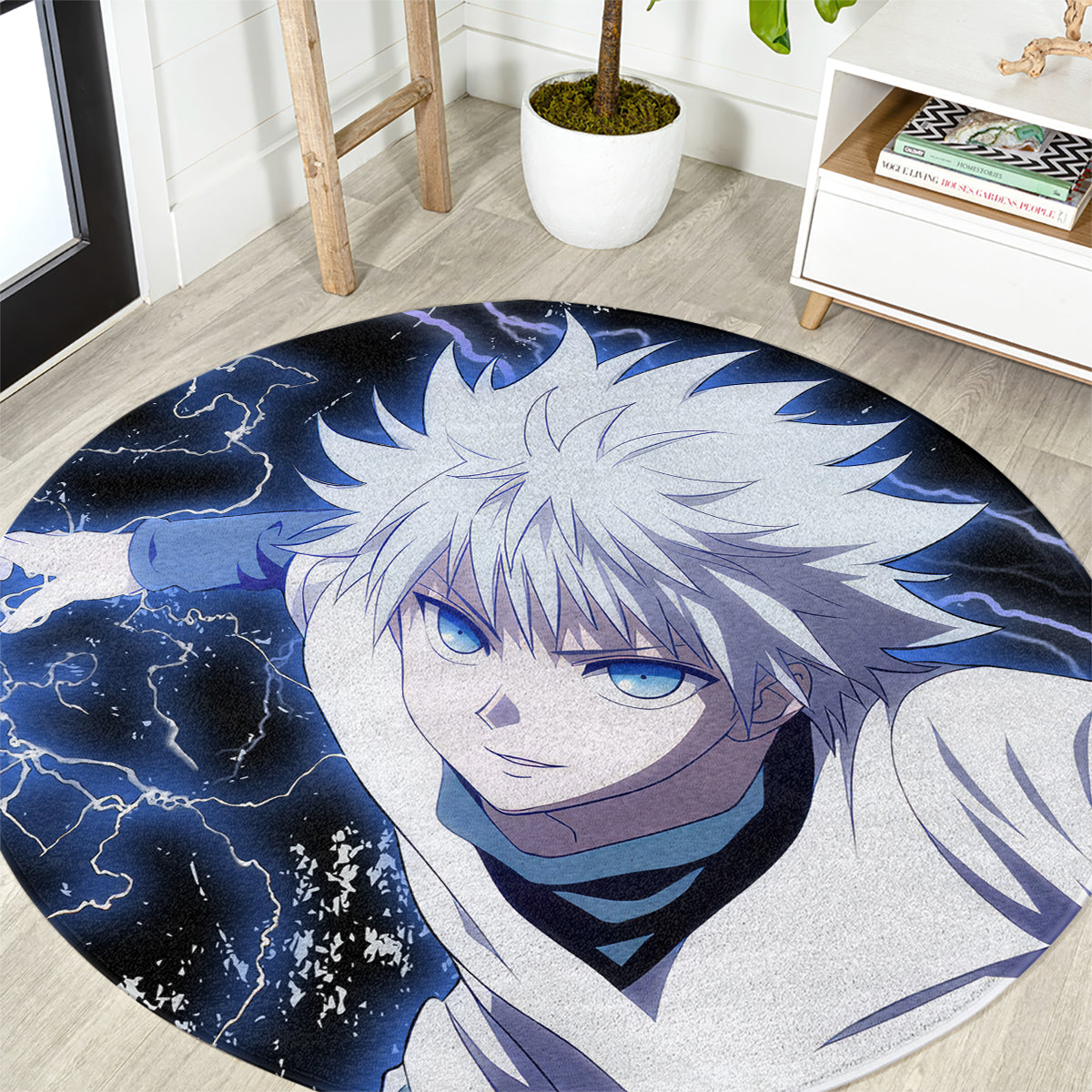 Killua Zoldyck Round Carpet
