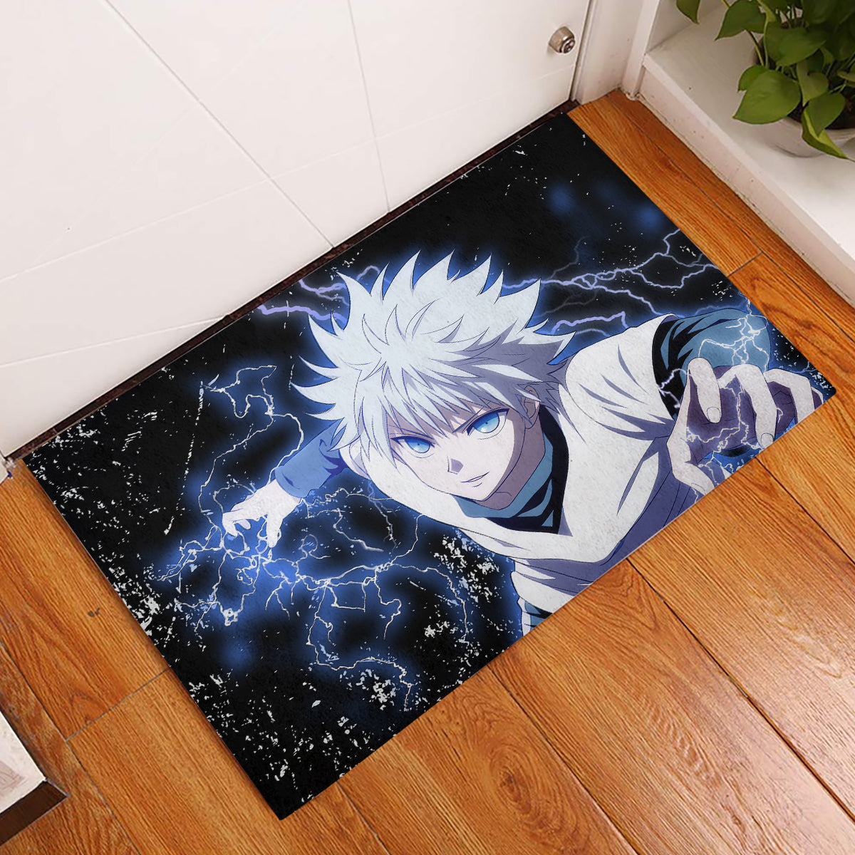 Killua Zoldyck Rubber Doormat