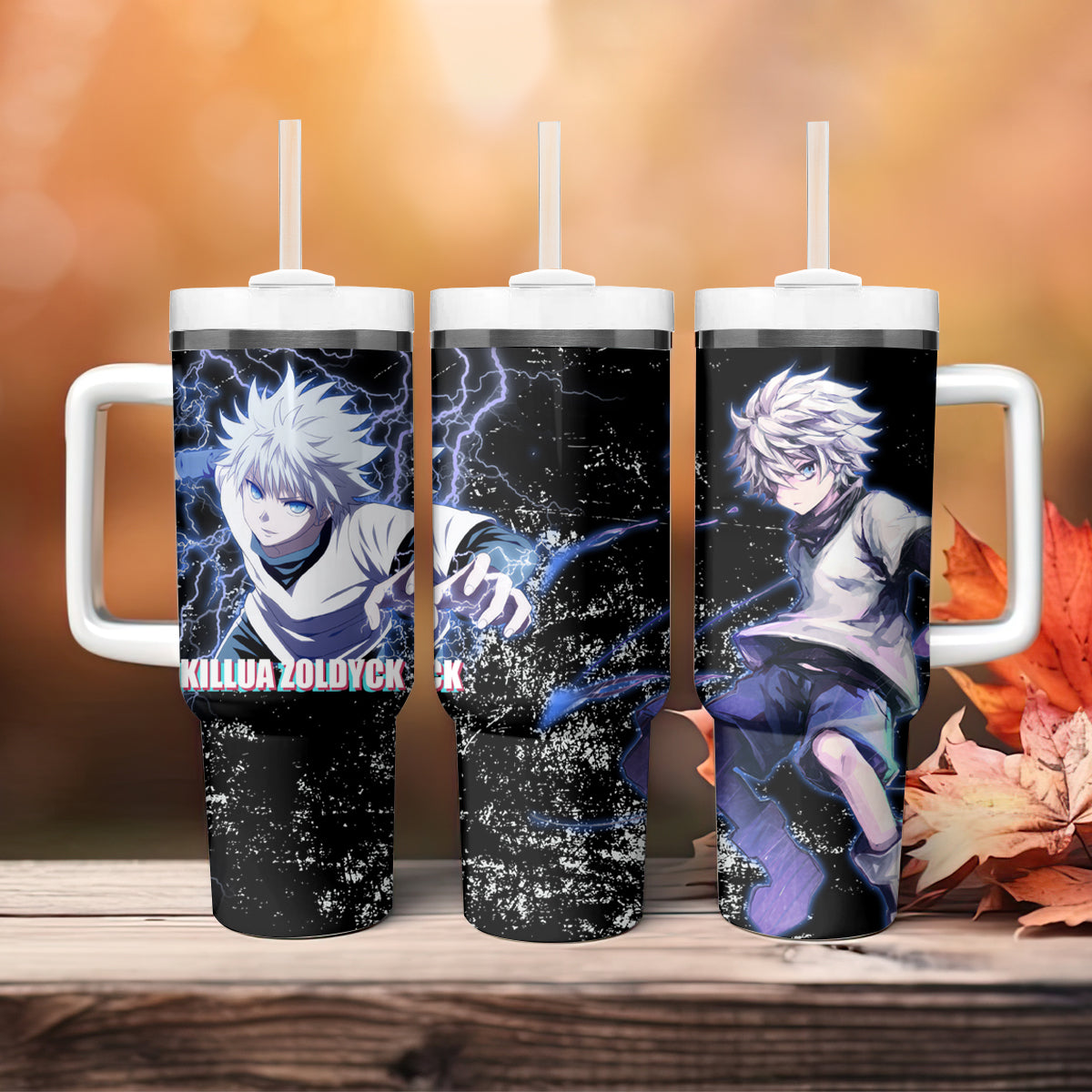 Killua Zoldyck Tumbler With Handle