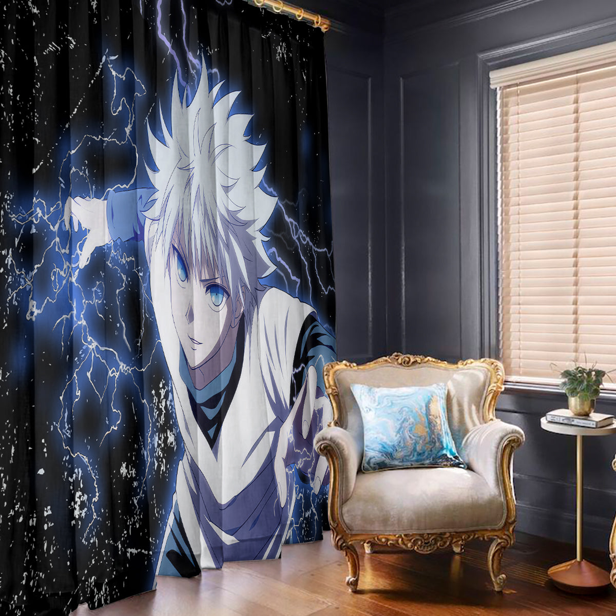Killua Zoldyck Window Curtain