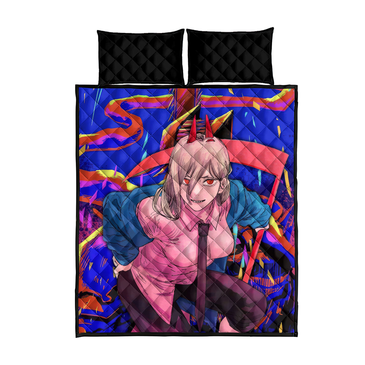 Power Chansaw Man Quilt Bed Set