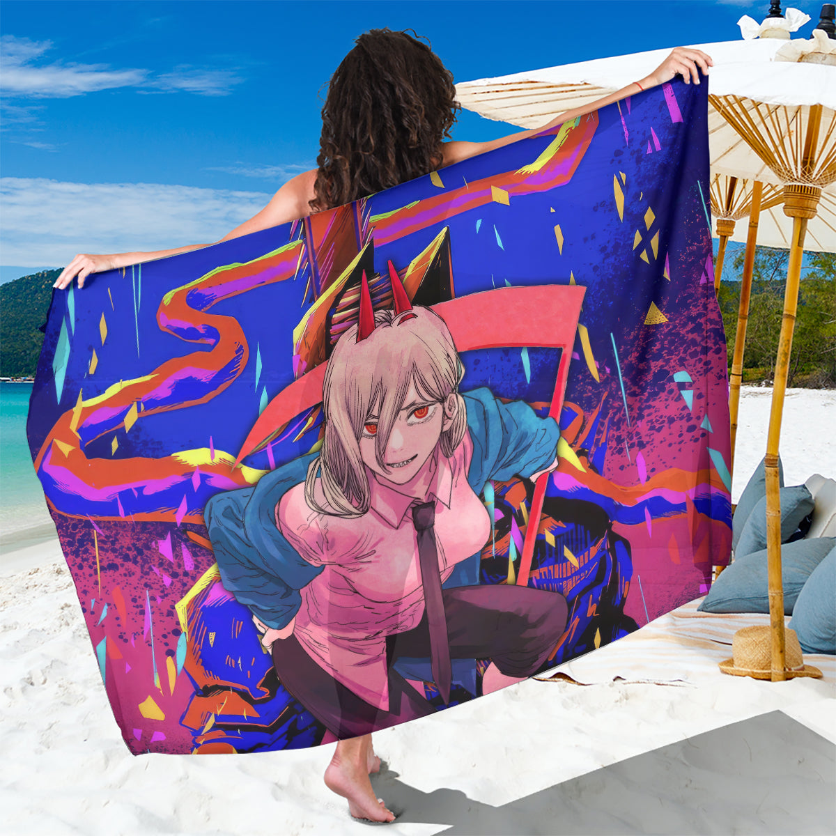 Power Chansaw Man Sarong