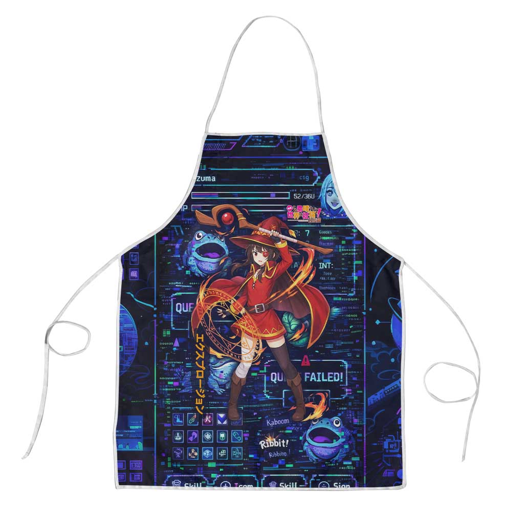 Megumin Crimson Demon Apron Retro Anime RPG Interface Style