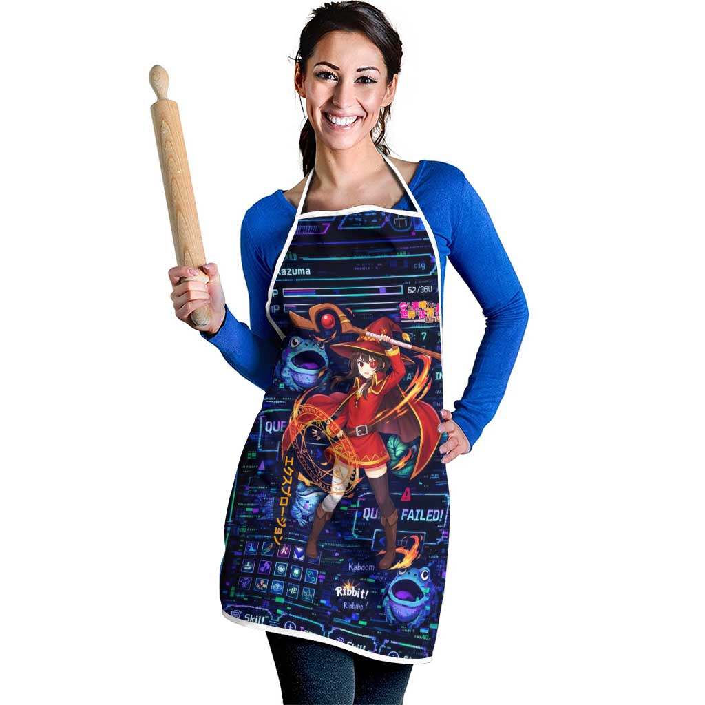 Megumin Crimson Demon Apron Retro Anime RPG Interface Style