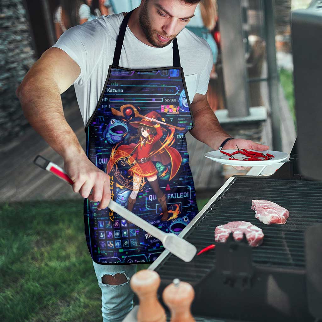 Megumin Crimson Demon Apron Retro Anime RPG Interface Style