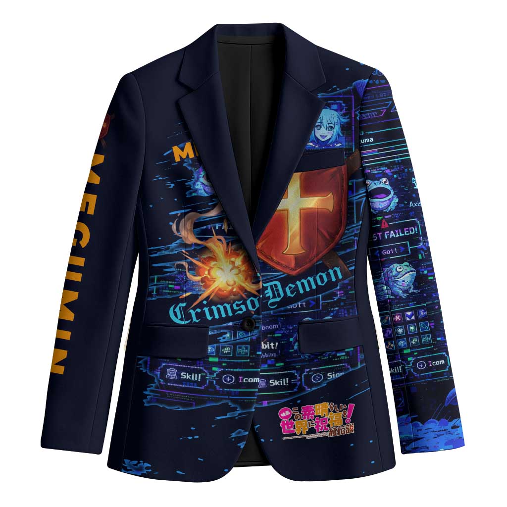 Megumin Crimson Demon Blazer Retro Anime RPG Interface Style