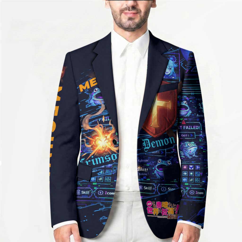 Megumin Crimson Demon Blazer Retro Anime RPG Interface Style