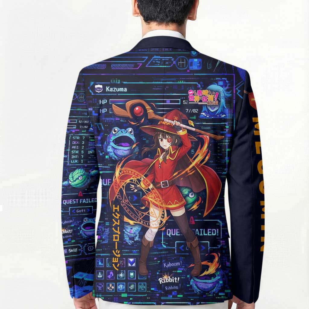 Megumin Crimson Demon Blazer Retro Anime RPG Interface Style