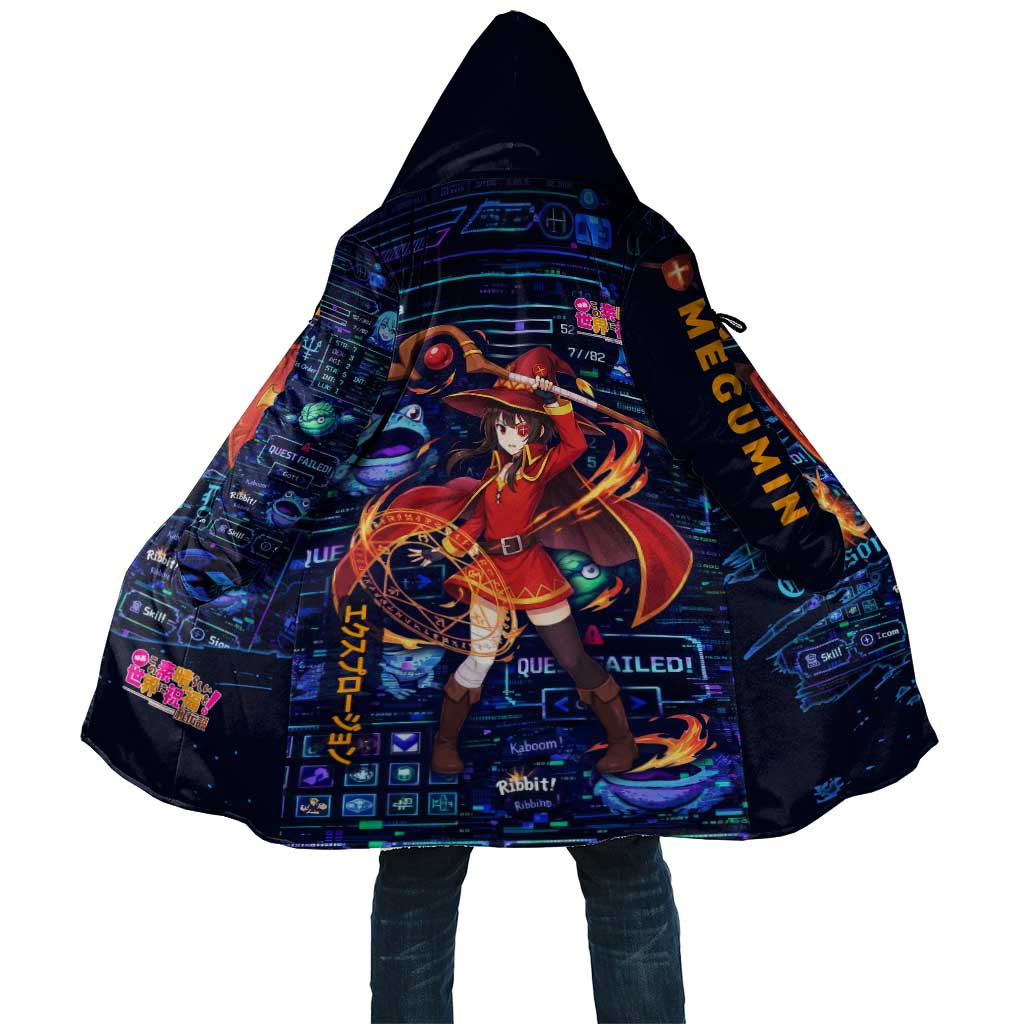 Megumin Crimson Demon Cloak Retro Anime RPG Interface Style