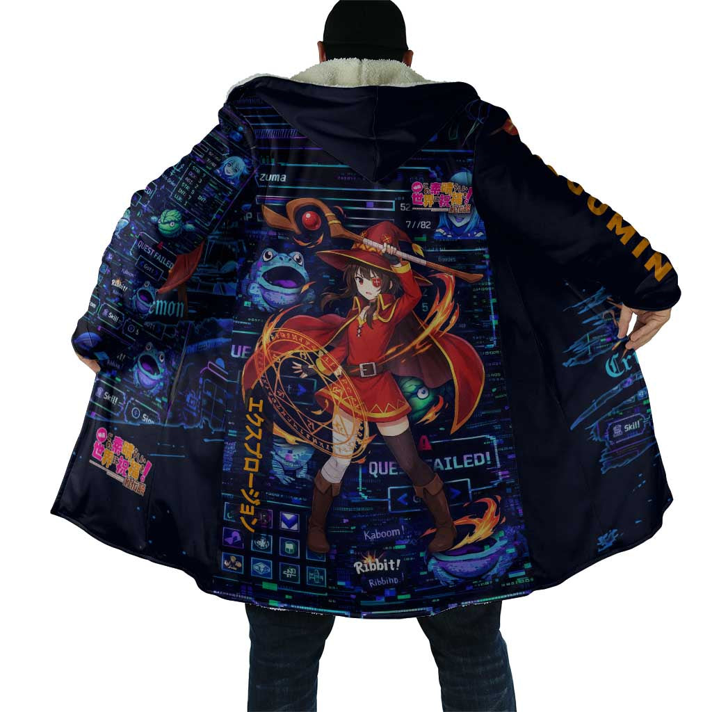 Megumin Crimson Demon Cloak Retro Anime RPG Interface Style