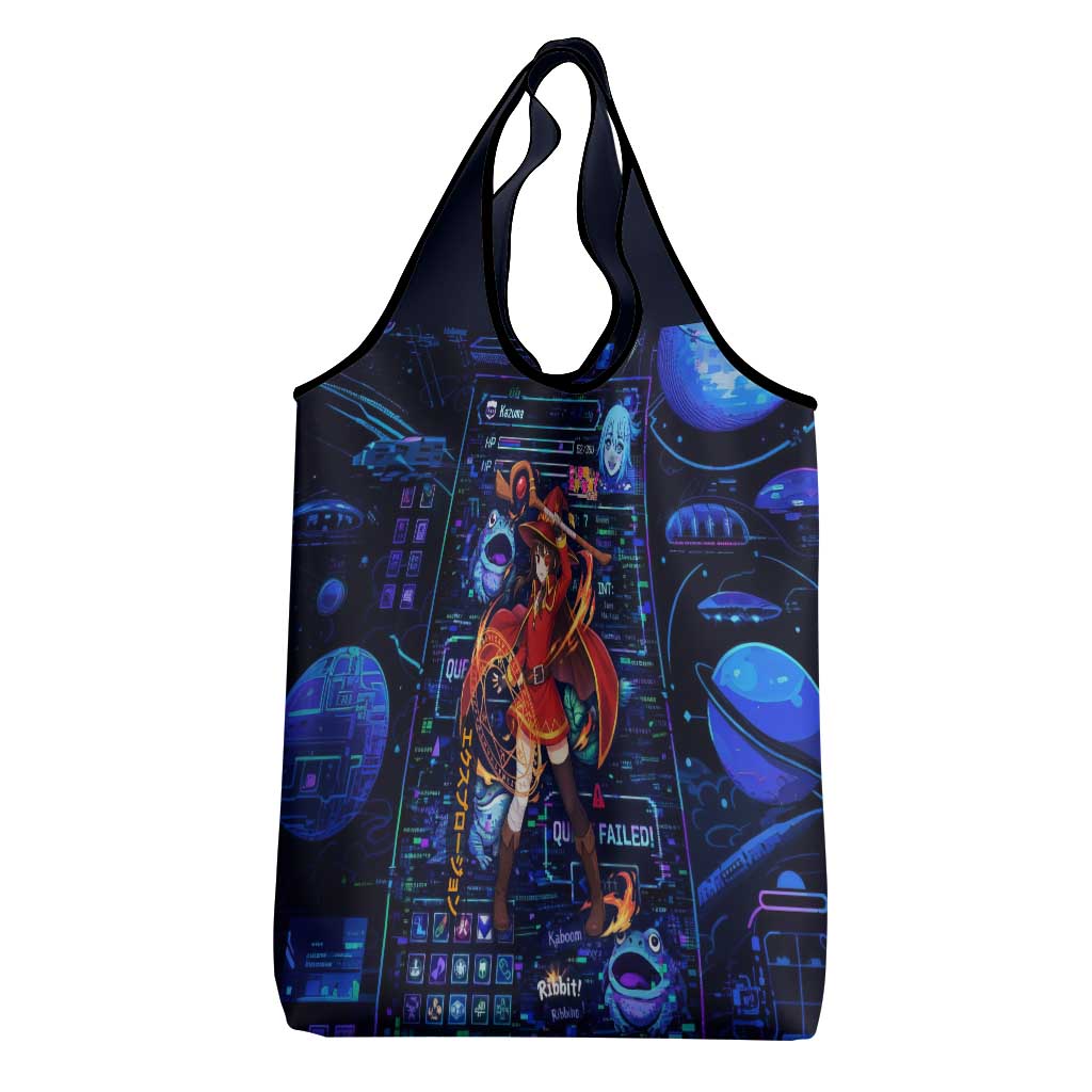 Megumin Crimson Demon Grocery Bag Retro Anime RPG Interface Style