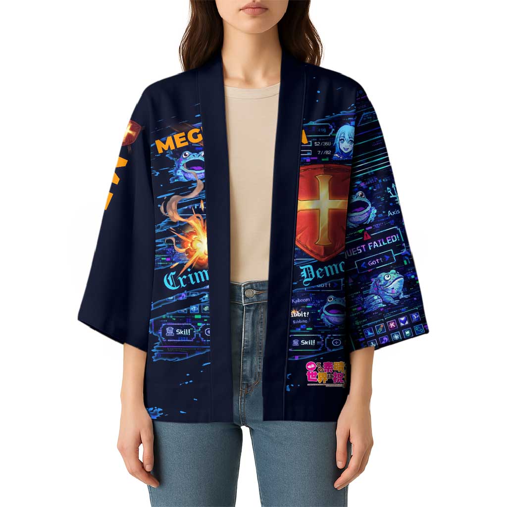 Megumin Crimson Demon Kimono Retro Anime RPG Interface Style