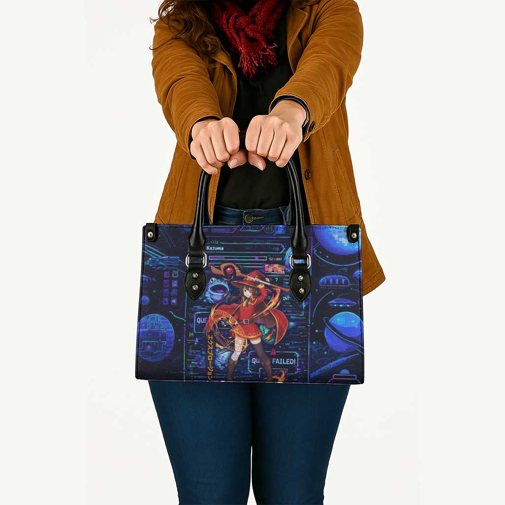Megumin Crimson Demon Leather Bag Retro Anime RPG Interface Style