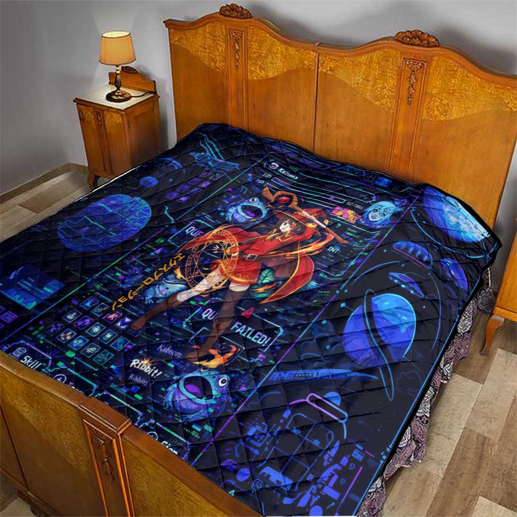 Megumin Crimson Demon Quilt Retro Anime RPG Interface Style