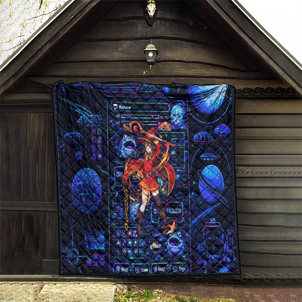 Megumin Crimson Demon Quilt Retro Anime RPG Interface Style