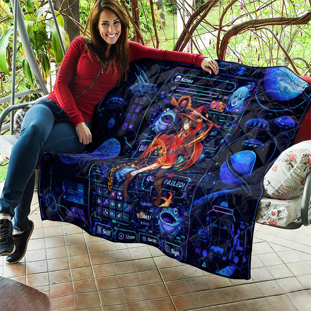 Megumin Crimson Demon Quilt Retro Anime RPG Interface Style