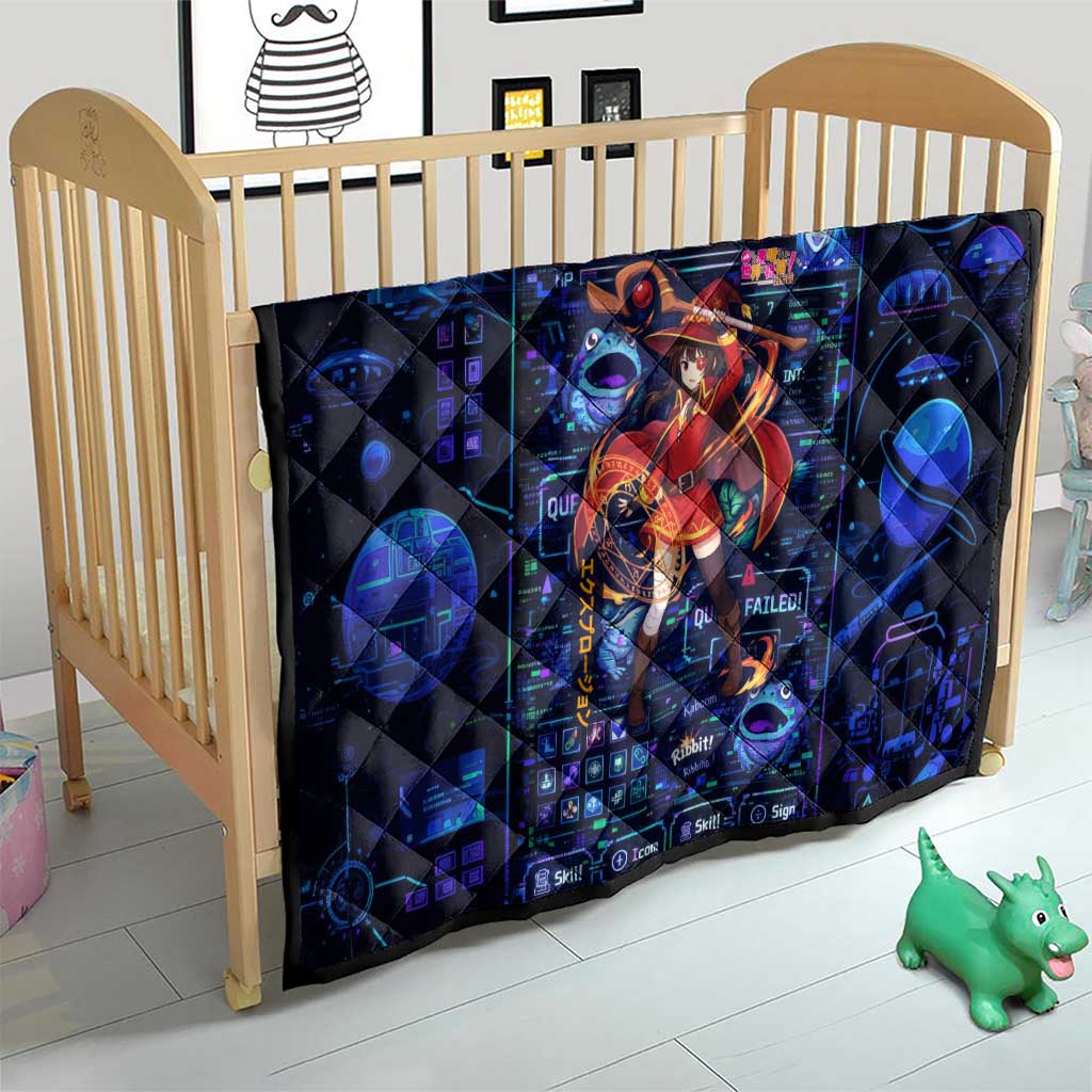 Megumin Crimson Demon Quilt Retro Anime RPG Interface Style