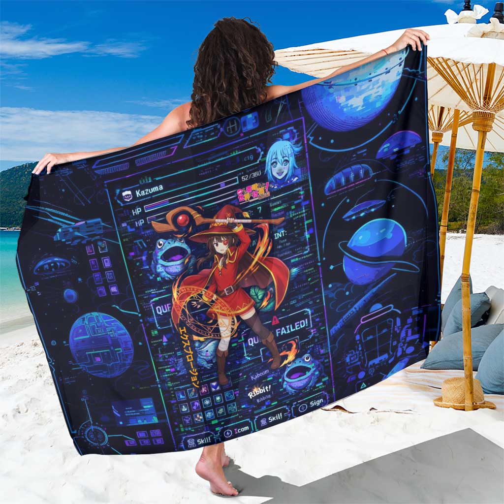 Megumin Crimson Demon Sarong Retro Anime RPG Interface Style